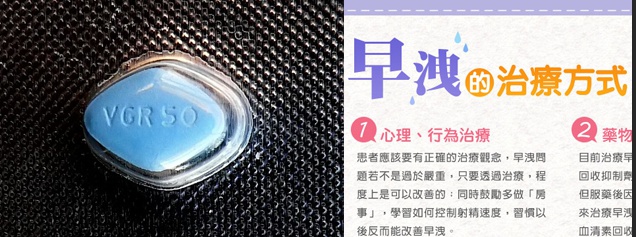 威而鋼治療早洩